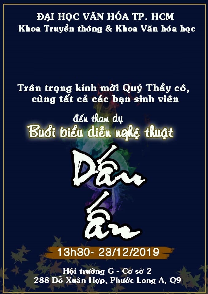 CHƯƠNG TRÌNH BIỂU DIỄN NGHỆ THUẬT: DẤU ẤN 