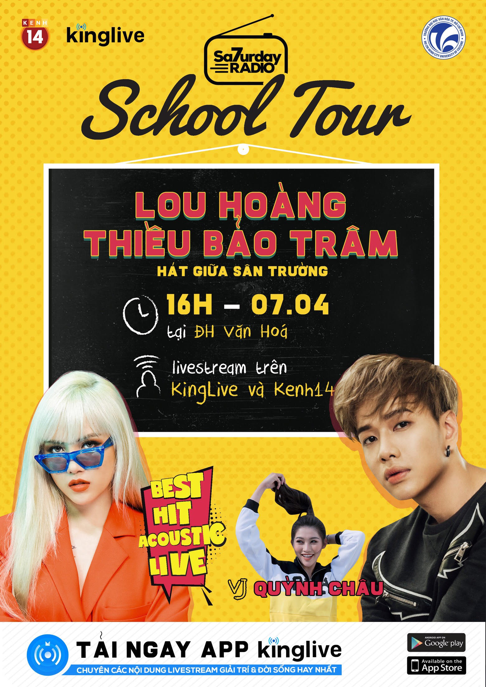 SCHOOL TOUR: LOU HOÀNG & THIỀU BẢO TRÂM