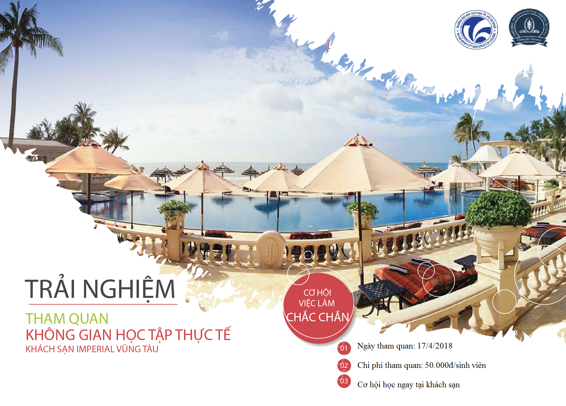 ĐĂNG KÝ THAM QUAN TRƯỜNG HỌC VÀ KHÁCH SẠN 5 SAO TẠI 